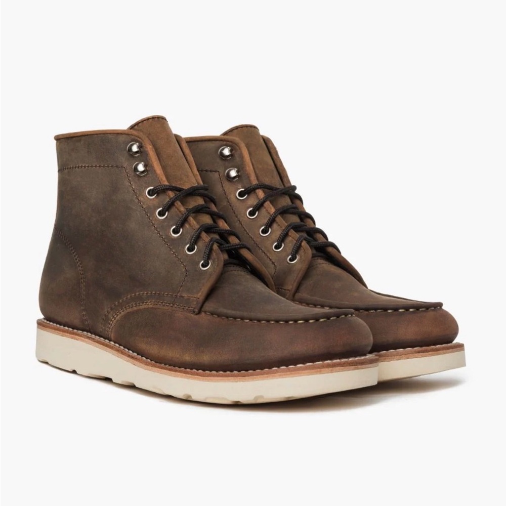 Thursday Boot Company Men's Diplomat Moc Toe Leather Boot, Burnt Copper, Size 12